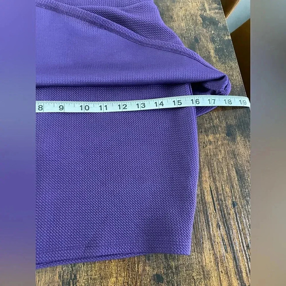 Purple Bodycon asymmetric skirt - Picture 5 of 9